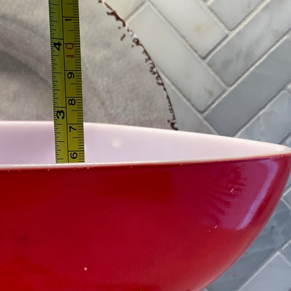 Vintage Pyrex 1950s Red Square Hostess Dish 1.5 Qt - Picture 5 of 15